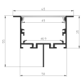 canal de extrusión de aluminio de luz lineal montada en la descarga